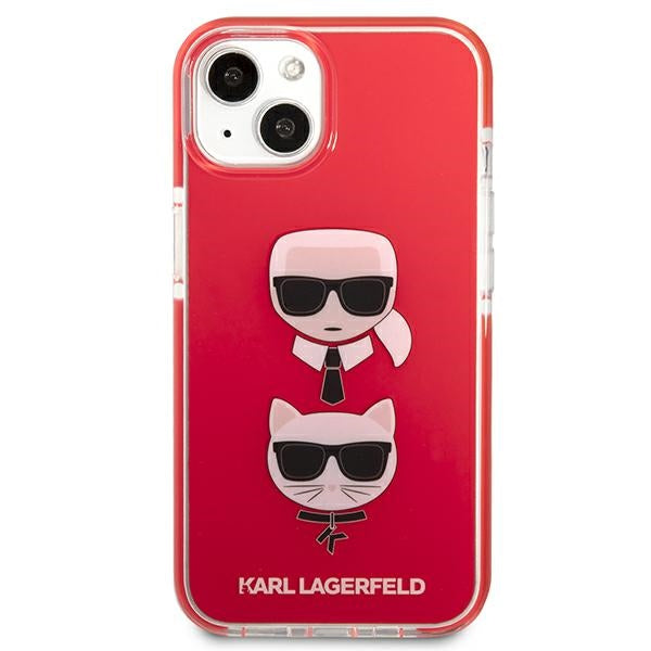 Karl Lagerfeld Karl&amp;Choupette Head Case for iPhone 13 mini - Red