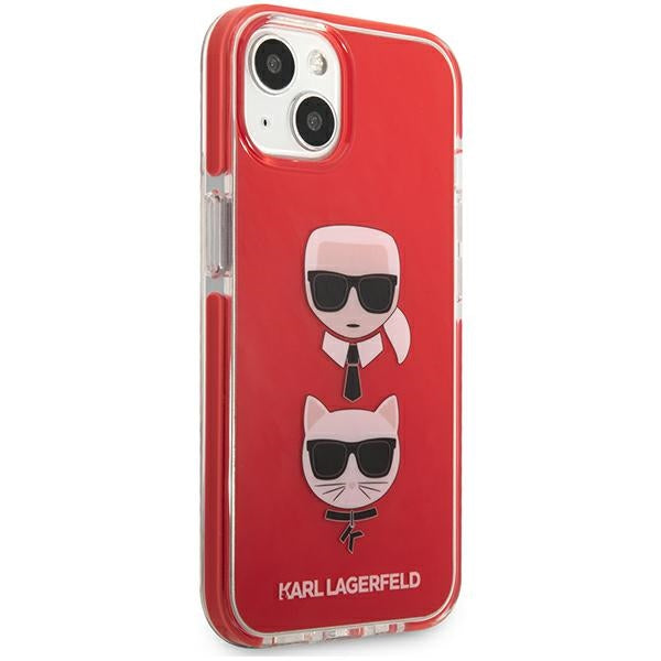 Karl Lagerfeld Karl&amp;Choupette Head Case for iPhone 13 mini - Red