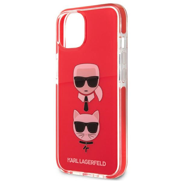 Karl Lagerfeld Karl&amp;Choupette Head Case for iPhone 13 mini - Red