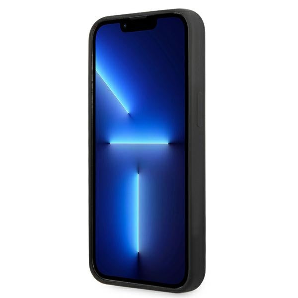 Karl Lagerfeld Silicone Plaque Case for iPhone 13 Pro Max - Black