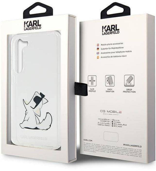 Karl Lagerfeld KLHCS23MCFNRC S23+ S916 transparent hardcase Choupette Fun