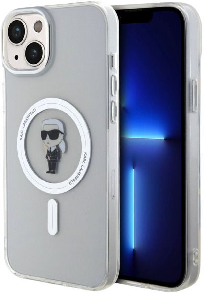 Karl Lagerfeld IML Ikonik MagSafe case for iPhone 15 Plus - transparent