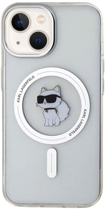 Karl Lagerfeld IML Choupette MagSafe case for iPhone 15 - transparent