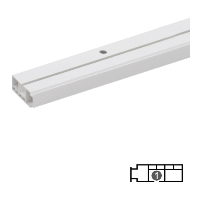 SINGLE CHANNEL PVC MOLDING KARPOL 200 CM.