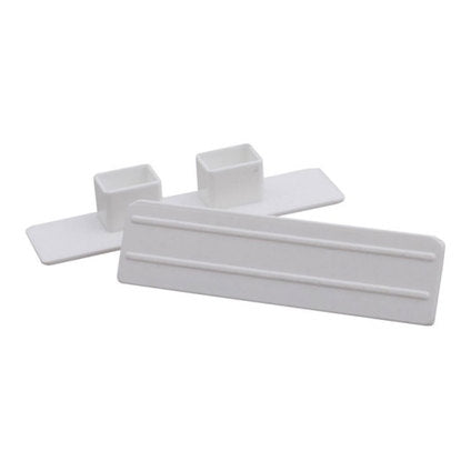ACCESSORY END PLUG 2 PCS. KARPOL FOR DOUBLE-CHANNEL PVC MOLDING