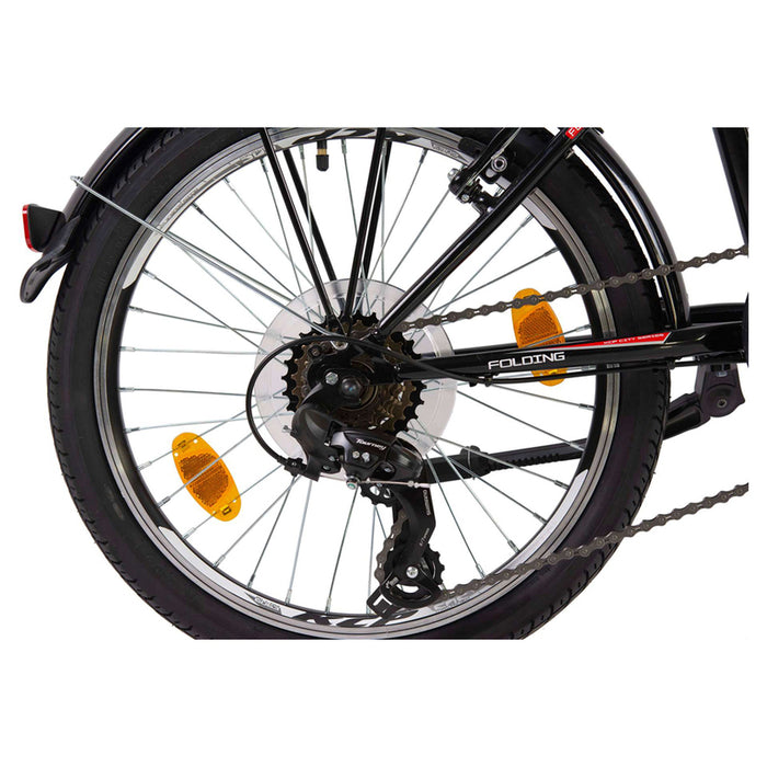 BIKE KCP FOLD WHITE 20" 101010 SPEEDS 6, STEEL FRAME
