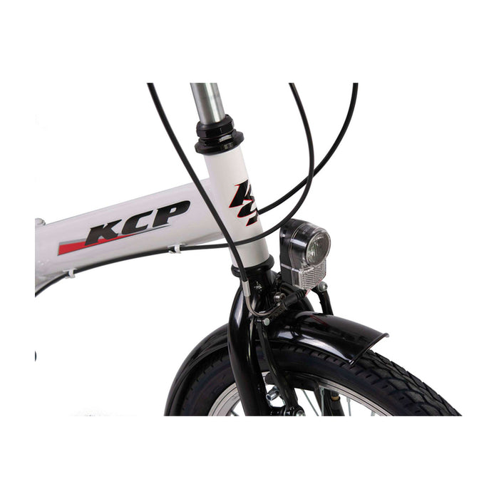 BIKE KCP FOLD WHITE 20" 101010 SPEEDS 6, STEEL FRAME