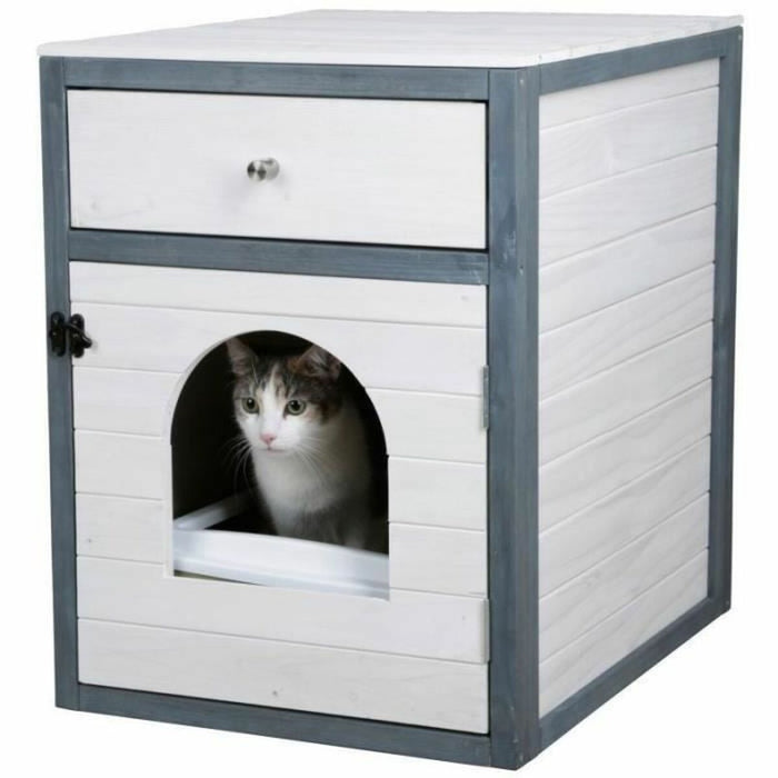 Cat Litter Box Kerbl Blue White Plastic