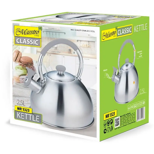 Kettle MAESTRO MR-1323 stainless steel 2.5 l - Non-electric kettlesAGD-CZN<<<Home Appliance - ProductsAGD<<<ActionPL