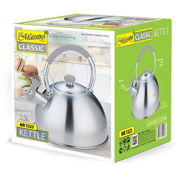Kettle MAESTRO MR-1323 stainless steel 2.5 l - Non-electric kettlesAGD-CZN<<<Home Appliance - ProductsAGD<<<ActionPL
