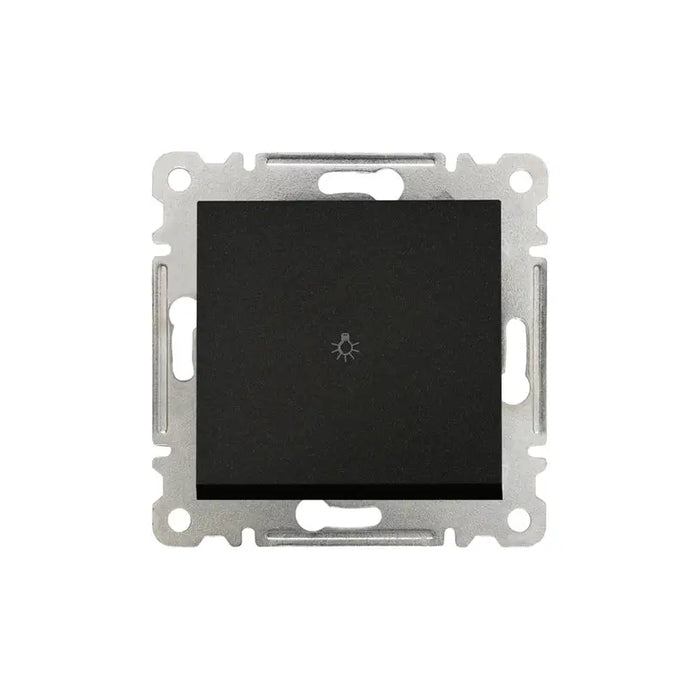 KEY BUTTON MECHANISM BLACK MAKEL KAREA LINE - Ключове и контакти<<<Електроматериали<<<Praktiker&&&Ключове и