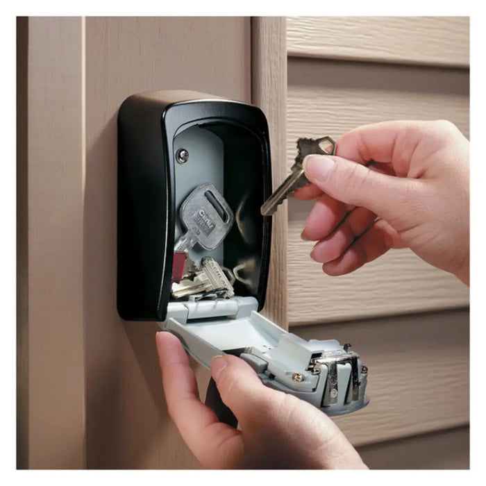 Key cupboard Master Lock 5401EURD Metal Black/Grey 8 x 3 x 12 cm - Сигурност Удома<<<Дом Градина<<<BigBuy&&&Системи за