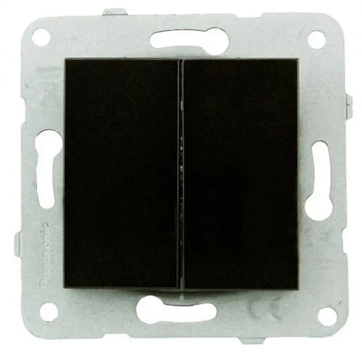 KEY DOUBLE BLACK PANASONIC KARRE PLUS - Ключове и контакти<<<Електроматериали<<<Praktiker&&&Ключове и