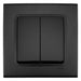 KEY DOUBLE BLACK VIKO BY PANASONIC Linnera Life - Ключове и контакти<<<Електроматериали<<<Praktiker&&&Ключове и