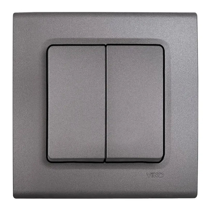 KEY DOUBLE GRAY VIKO BY PANASONIC Linnera Life - Ключове и контакти<<<Електроматериали<<<Praktiker&&&Ключове и