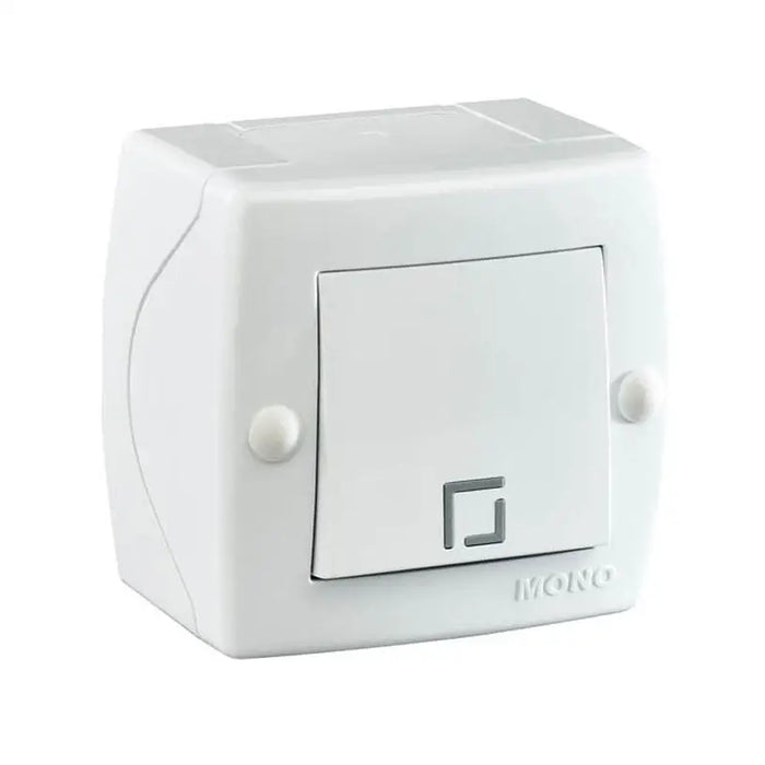 KEY SINGLE FOR OUTDOOR MOUNTING IP20 WHITE MONO OCTANS - Ключове и контакти<<<Електроматериали<<<Praktiker&&&Ключове и
