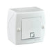 KEY SINGLE FOR OUTDOOR MOUNTING IP20 WHITE MONO OCTANS - Ключове и контакти<<<Електроматериали<<<Praktiker&&&Ключове и