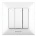 KEY TRIPLE WHITE PANASONIC Arkedia Slim - Ключове и контакти<<<Електроматериали<<<Praktiker&&&Ключове и