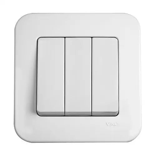 KEY TRIPLE WHITE VIKO BY PANASONIC Rollina - Ключове и контакти<<<Електроматериали<<<Praktiker&&&Ключове и