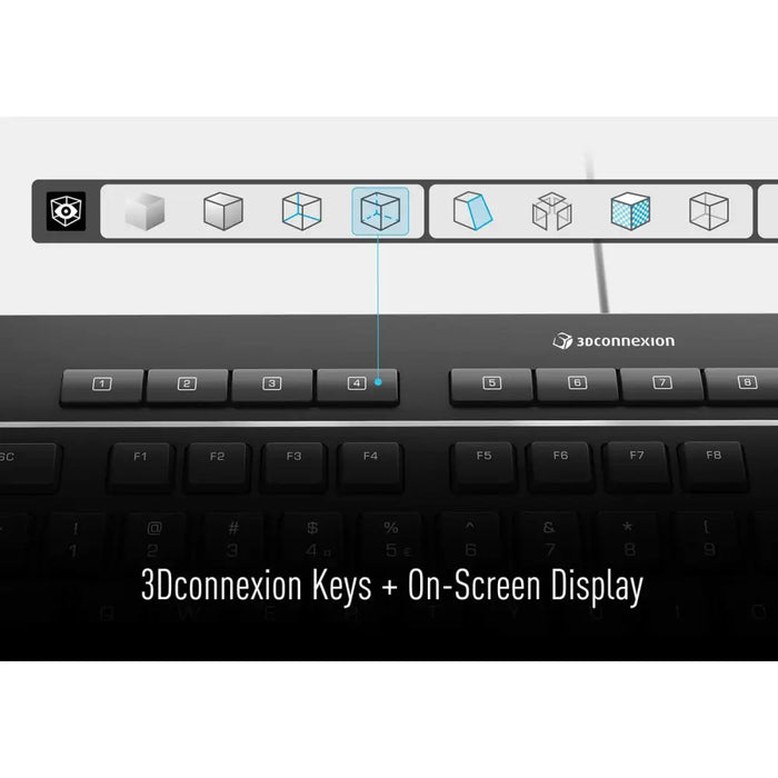 Keyboard 3Dconnexion 3DX-700092 Black Qwerty US - Електроника Периферни и резервни части<<<Компютри|