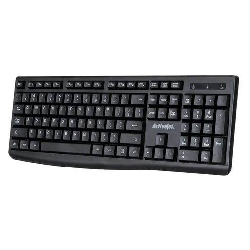 Keyboard Activejet K-3803SW Black QWERTY - Клавиатури<<<Електроника Периферни и резервни части<<<Компютри|