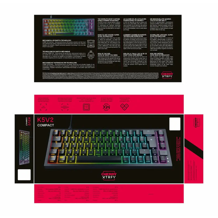 Keyboard and Mouse Cherry CXK5V2RGBCPTBLACKRFR - Електроника Периферни и резервни части<<<Компютри|