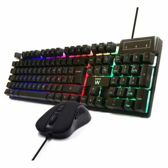Keyboard and Mouse Ewent PL3201 Black Spanish Qwerty QWERTY - Електроника Периферни и резервни части<<<Компютри|