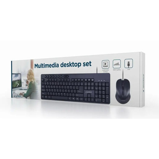 Keyboard and Mouse GEMBIRD KBS-UM-04 Black Monochrome QWERTY Qwerty US - Клавиатури<<<Електроника Периферни и резервни