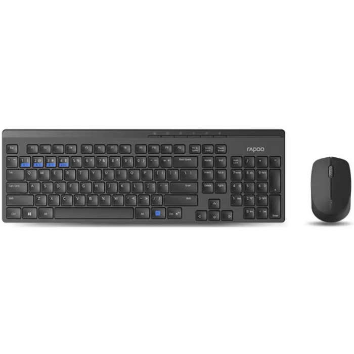 Keyboard and mouse RAPOO 8100M - 18288 Multi Mode black - Клавиатури<<<Периферия<<<Компютри и периферия<<<TechMart