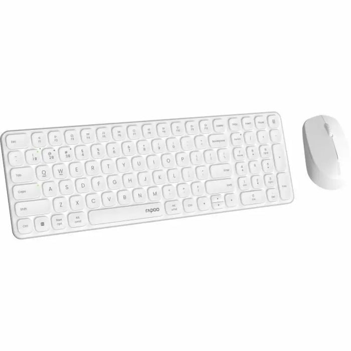 Keyboard and Mouse Rapoo 9310M White AZERTY - Електроника Периферни и резервни части<<<Компютри|