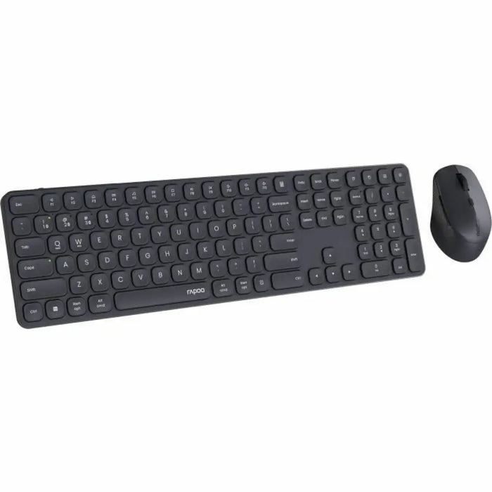 Keyboard and Mouse Rapoo 9810M Grey AZERTY - Електроника Периферни и резервни части<<<Компютри|