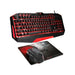 Keyboard and Mouse Spirit of Gamer SOG-3IN1-ES Black Red AZERTY - Електроника Периферни и резервни части<<<Компютри|