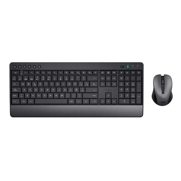 Keyboard and Mouse Trust Trezo Black Spanish Qwerty - Електроника Периферни и резервни части<<<Компютри|