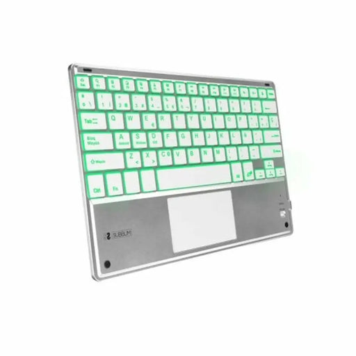 Keyboard and Touchpad Subblim SUB-KBT-SMBT50 Silver Spanish Qwerty QWERTY - Електроника Периферни и резервни