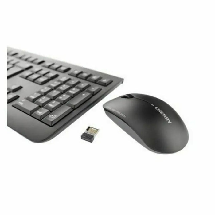 Keyboard and Wireless Mouse Cherry JD-0710ES-2 Black Spanish Qwerty QWERTY - Компютър Игри<<<Компютри|