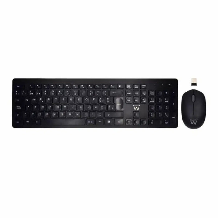 Keyboard and Wireless Mouse Ewent EW3256 2.4 GHz Black Spanish - Електроника Периферни и резервни части<<<Компютри|