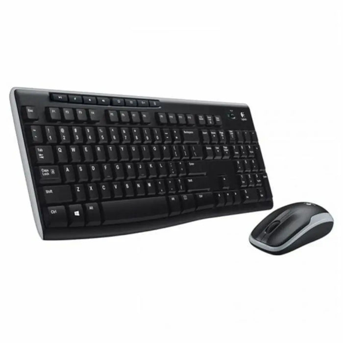 Keyboard and Wireless Mouse Logitech MK270 Black Spanish Spanish Qwerty - Електроника Периферни и резервни