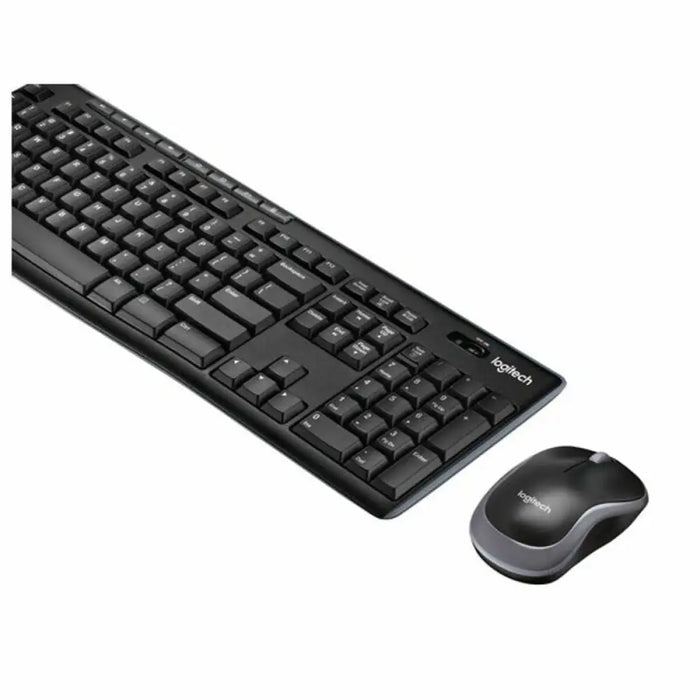 Keyboard and Wireless Mouse Logitech MK270 Black Spanish Spanish Qwerty - Електроника Периферни и резервни