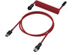 Keyboard cable HyperX Coiled Cable USB-C Red-Black - Геймърски аксесоари<<<Геймърска периферия<<<ValiAPI
