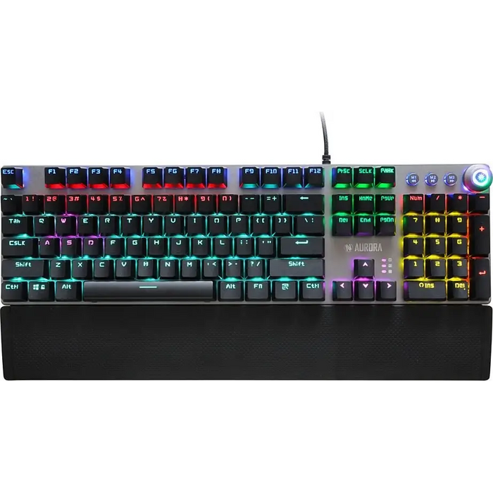 Keyboard Ibox AURORA K-3 Black/Silver Silver QWERTY - KeyboardsGAM-KLA<<<PC GamingGAM<<<ActionPL&&&Електроника
