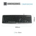 Keyboard iggual CK-BASIC-105T QWERTY USB Black Spanish Monkey (1 Piece) - Електроника Периферни и резервни