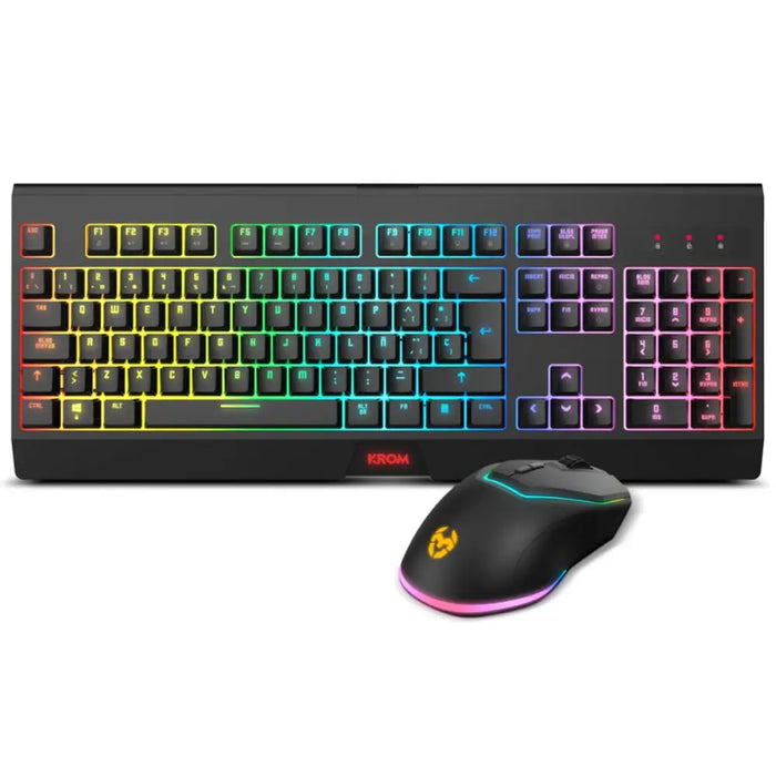 Keyboard Krom NXKROMKBLSP Black Spanish Qwerty - Електроника Периферни и резервни части<<<Компютри|