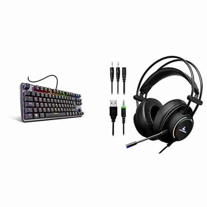Keyboard Krom NXKROMKRNLTKL Black Spanish Qwerty - Клавиатури<<<Електроника Периферни и резервни части<<<Компютри|