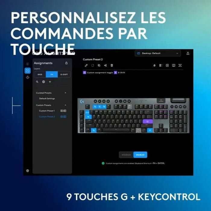 Keyboard Logitech G915 X Black French AZERTY - Електроника Периферни и резервни части<<<Компютри|