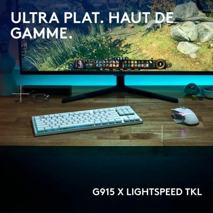 Keyboard Logitech G915 X White French AZERTY - Електроника Периферни и резервни части<<<Компютри|
