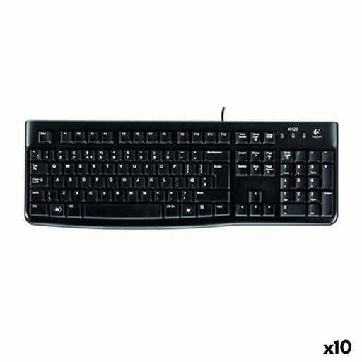 Keyboard Logitech K120 Black Spanish Qwerty (10 Units) - Клавиатури<<<Електроника Периферни и резервни