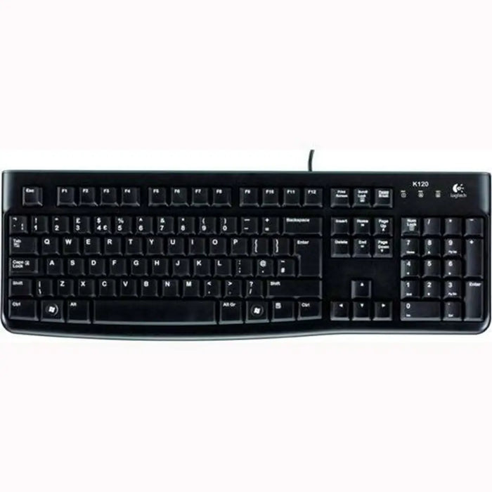 Keyboard Logitech K120 Black Spanish Qwerty (10 Units) - Клавиатури<<<Електроника Периферни и резервни
