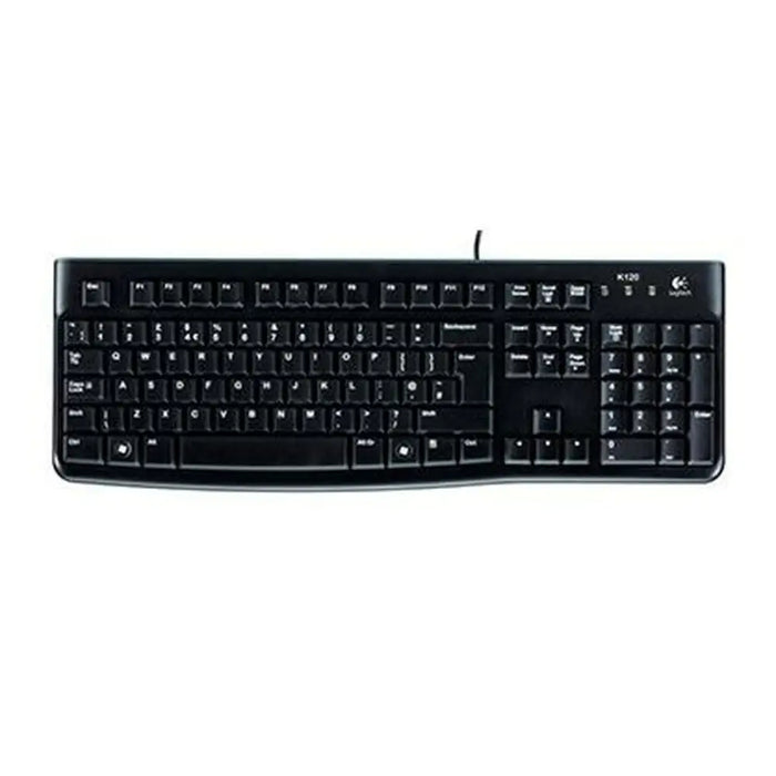 Keyboard Logitech K120 Black Spanish Qwerty (10 Units) - Клавиатури<<<Електроника Периферни и резервни