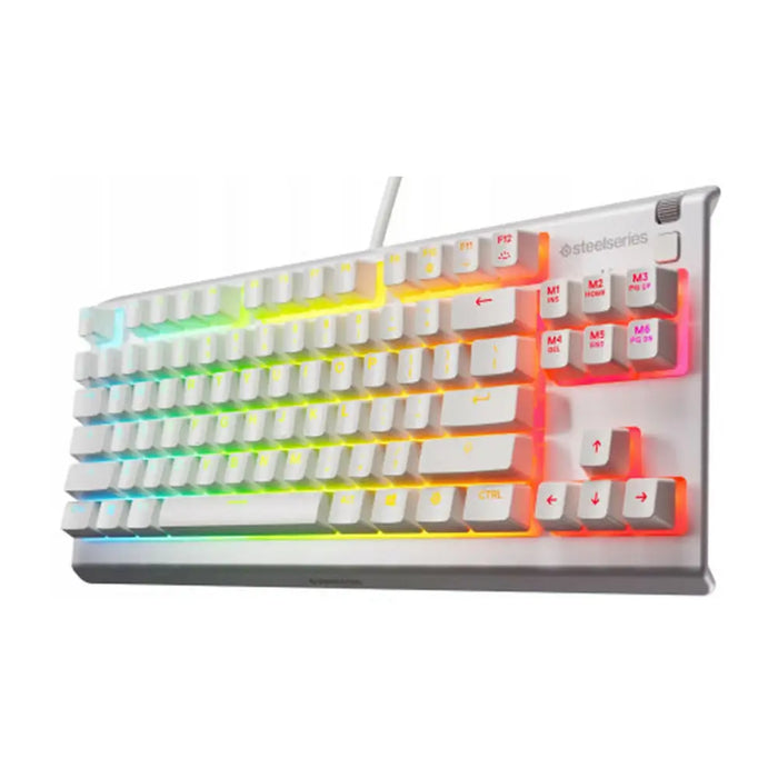 Keyboard SteelSeries 64819 White - Клавиатури<<<Електроника Периферни и резервни части<<<Компютри| Електроника<<<BigBuy