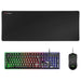 Keyboard with Gaming Mouse Mars Gaming MCPXBES Black Spanish Qwerty - Електроника Периферни и резервни